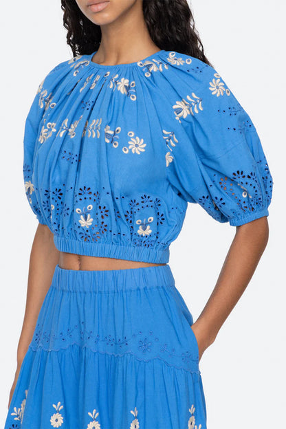 Catharina Emb Bubble Top