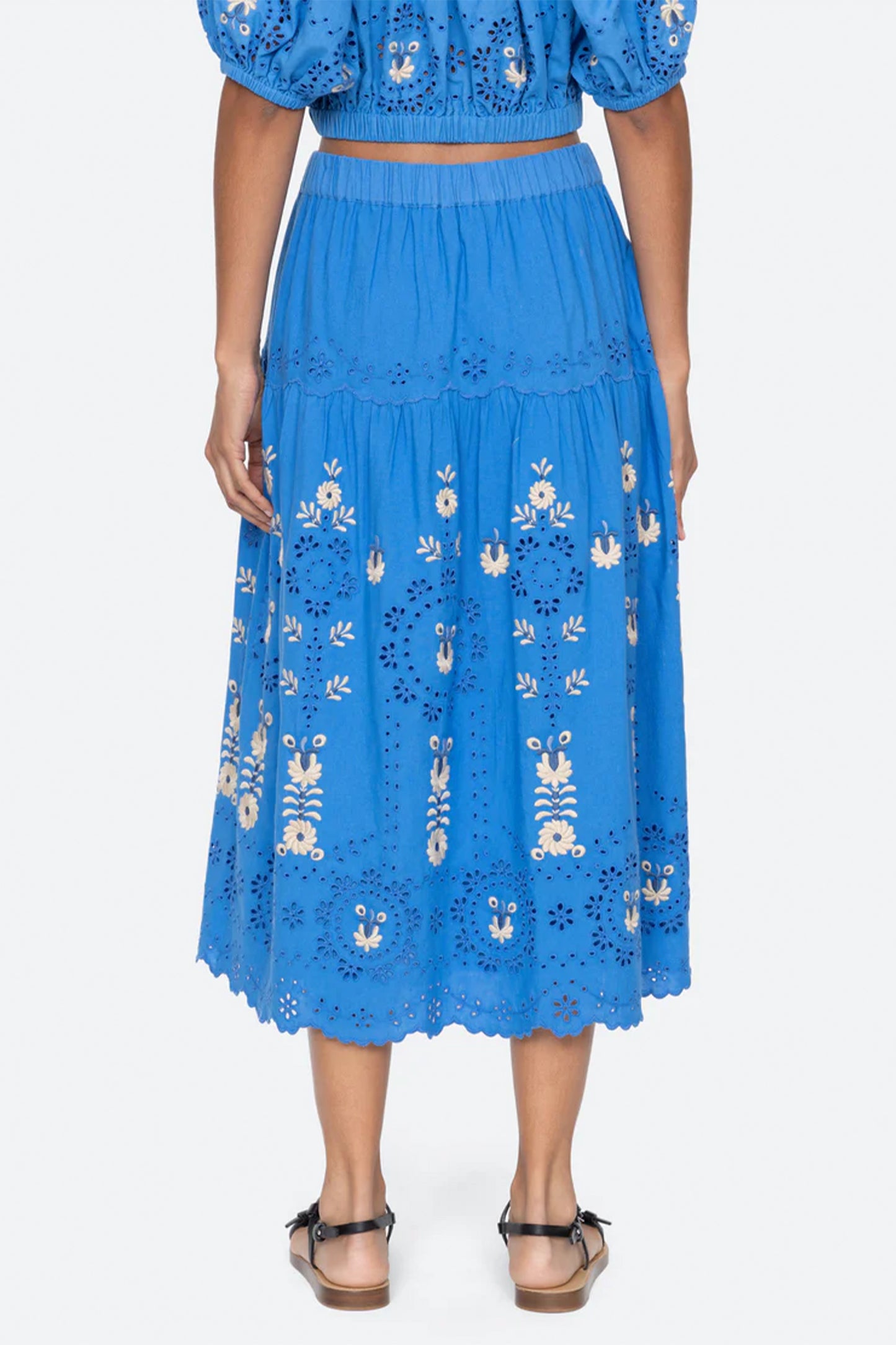 Catharina Emb Midi Skirt