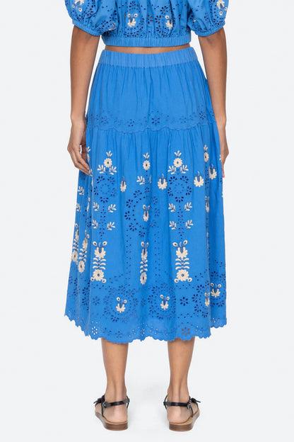 Catharina Emb Midi Skirt
