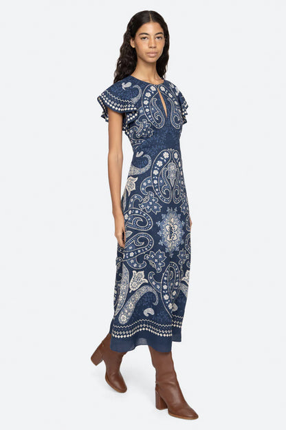 Emelina Print Midi Dress