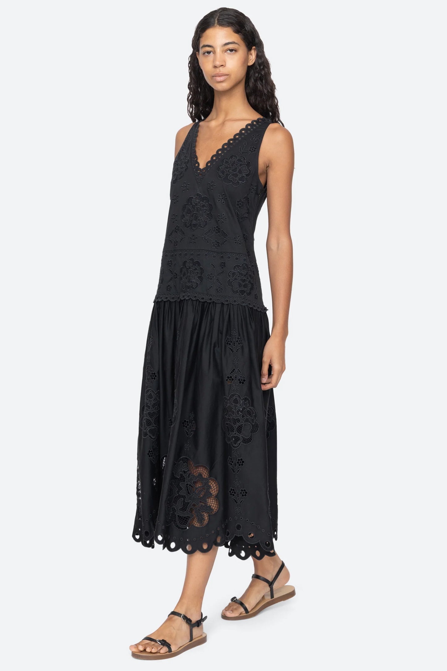 Gardener Emb Maxi Dress