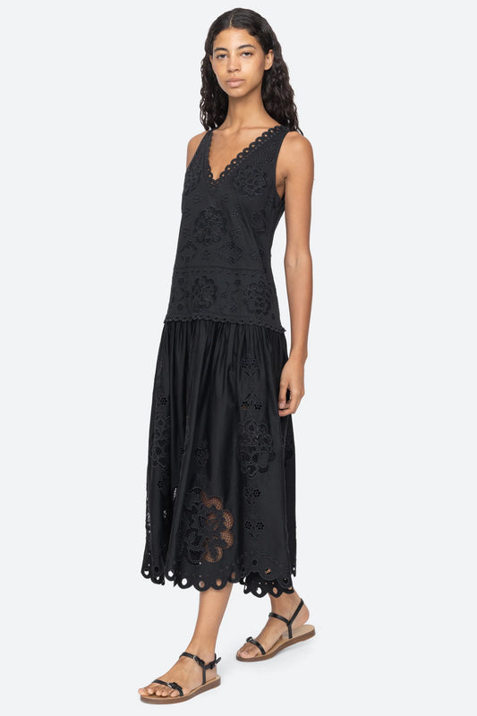 Gardener Emb Maxi Dress