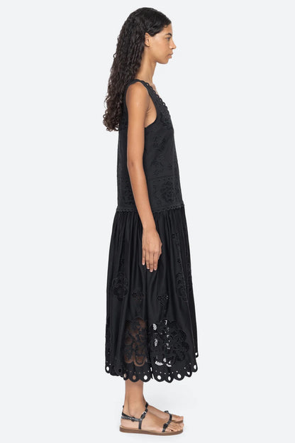 Gardener Emb Maxi Dress