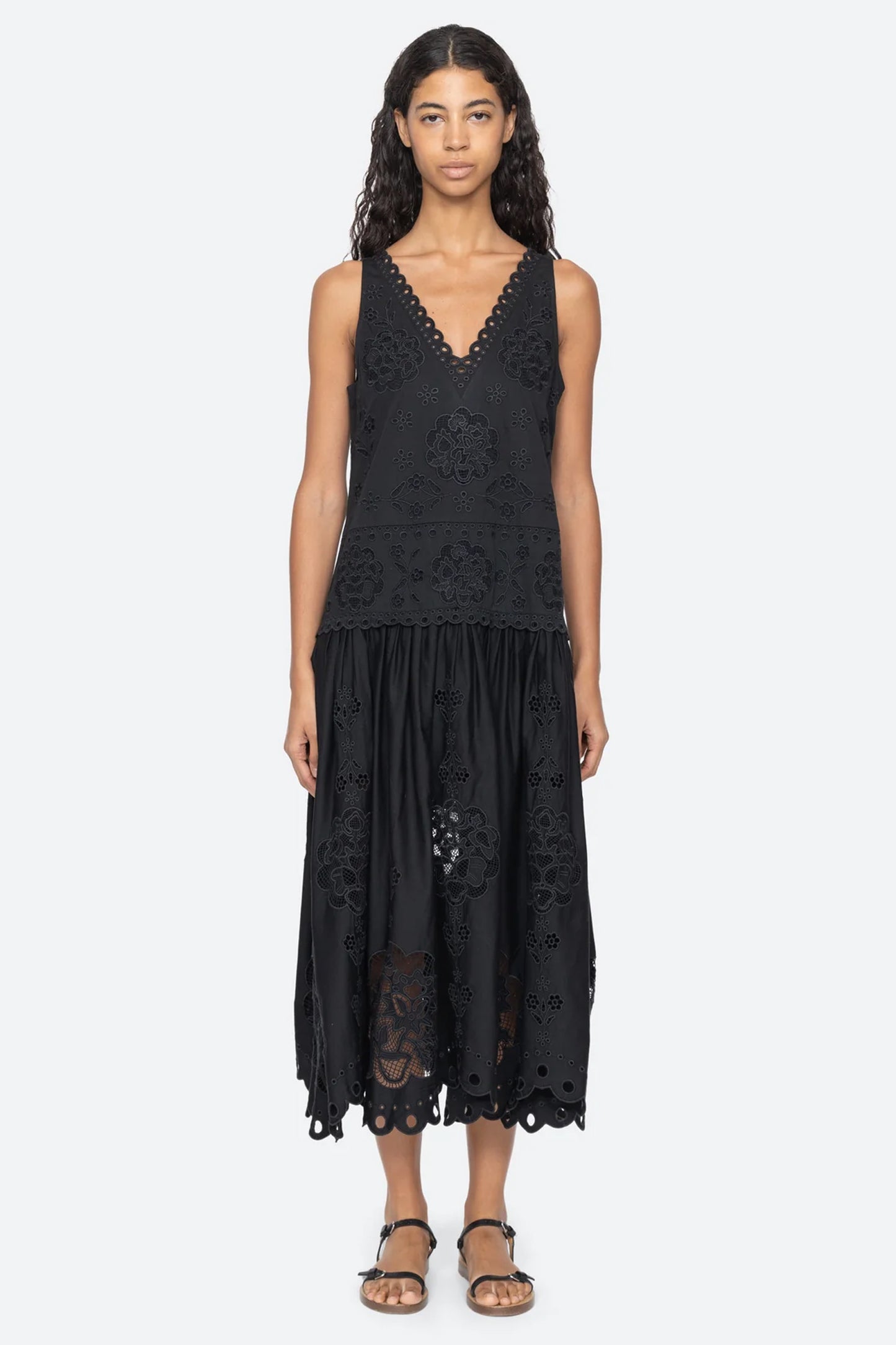 Gardener Emb Maxi Dress