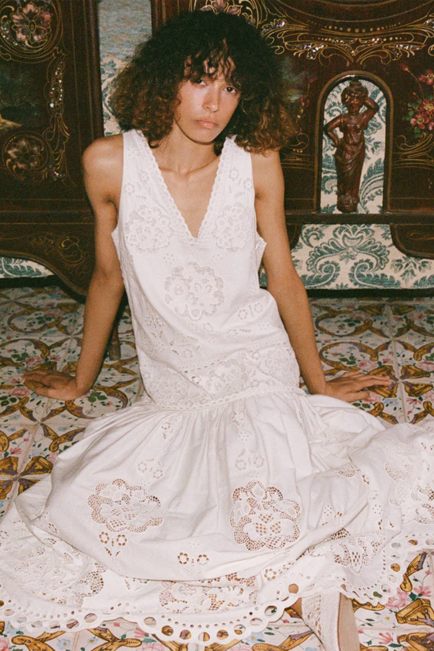 Gardener Emb Maxi Dress