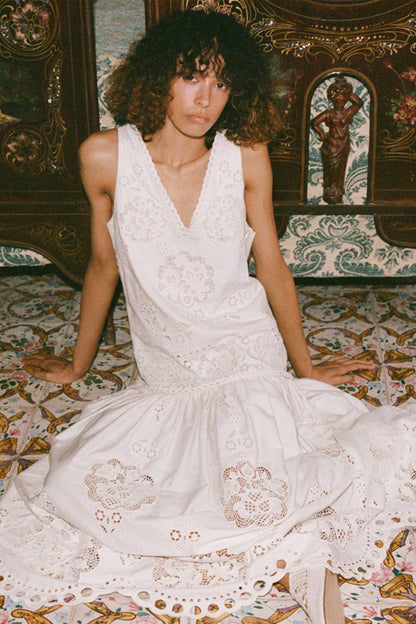 Gardener Emb Maxi Dress