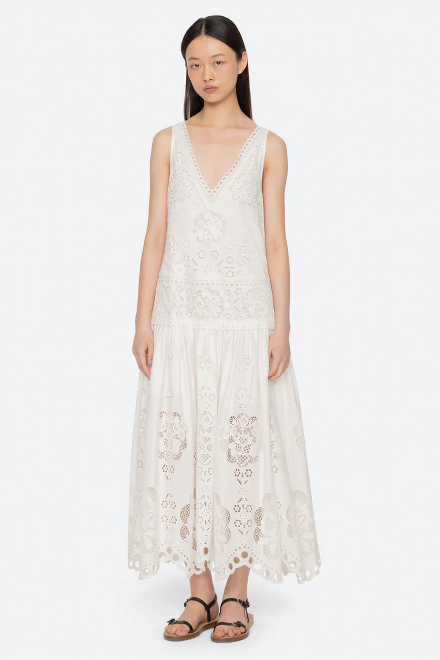 Gardener Emb Maxi Dress