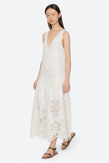 Gardener Emb Maxi Dress