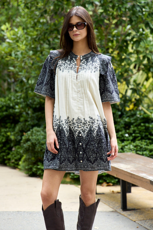 Hedra Print Mini Dress