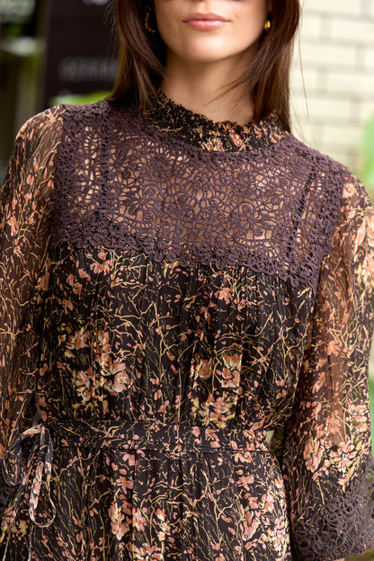 Luisa Print L/Slv Dress