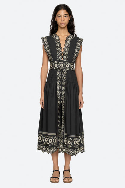 Mirabel Print Midi Dress