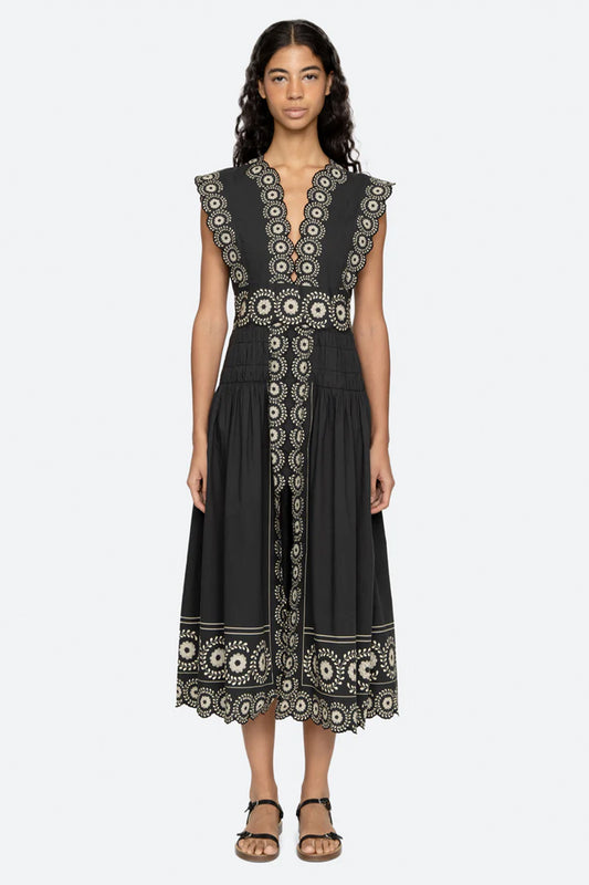 Mirabel Print Midi Dress