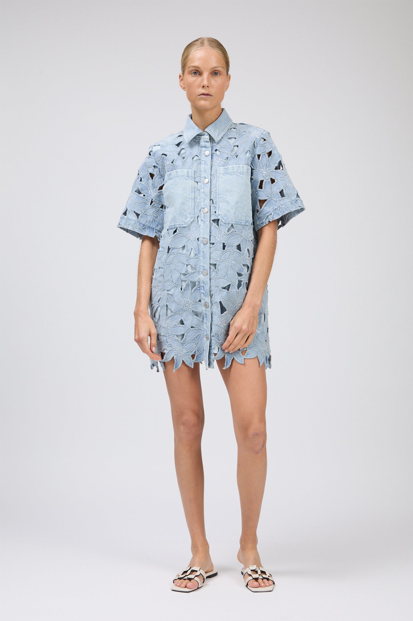 Calyn Mini Shirt Dress