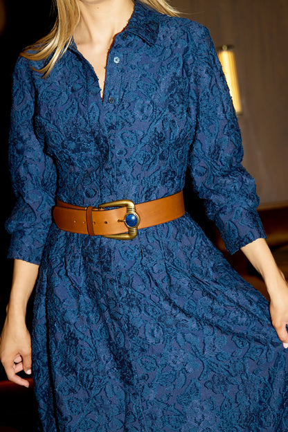 Courtney L/S Belted Gown