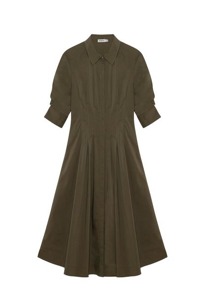 Jazz Pintuck Midi Dress