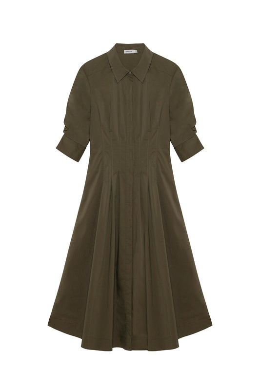Jazz Pintuck Midi Dress