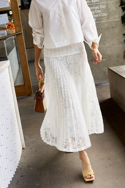 Verona Lace Midi Skirt