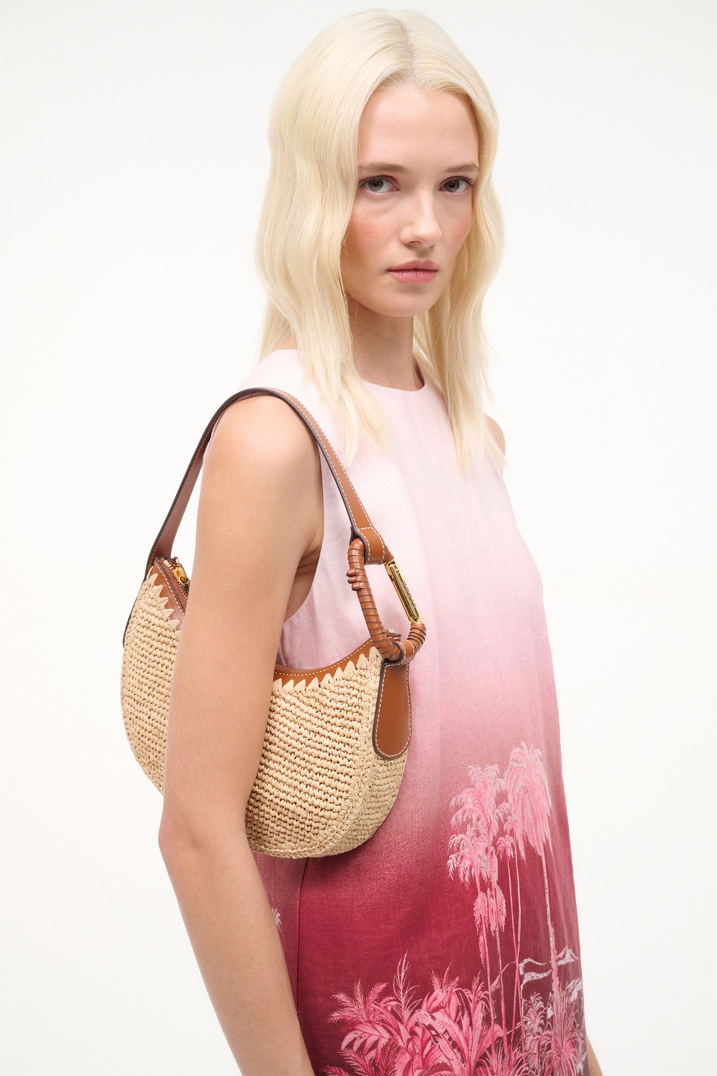 Alden Raffia Shoulder Bag