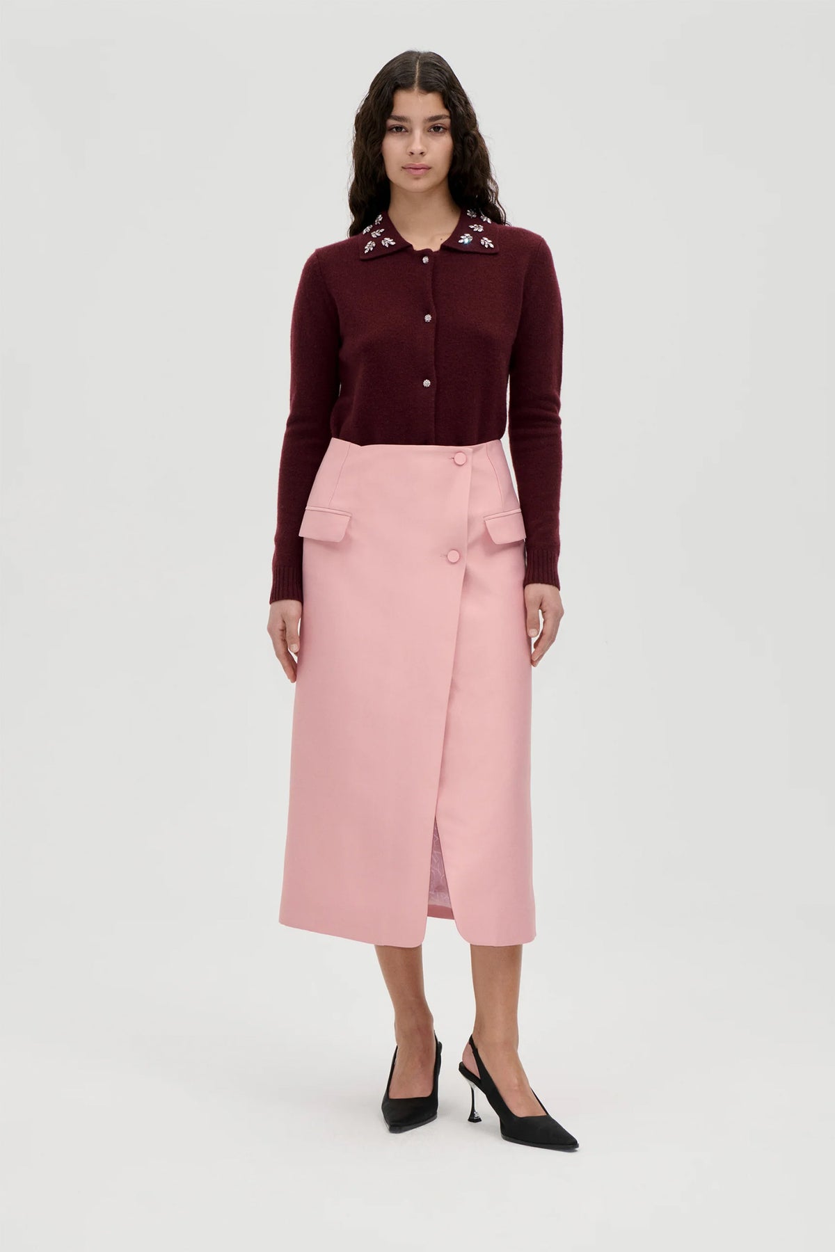 Pencil Midi Skirt