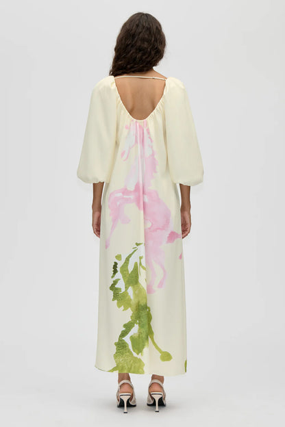Romantic Voluminous Sleeve Dress