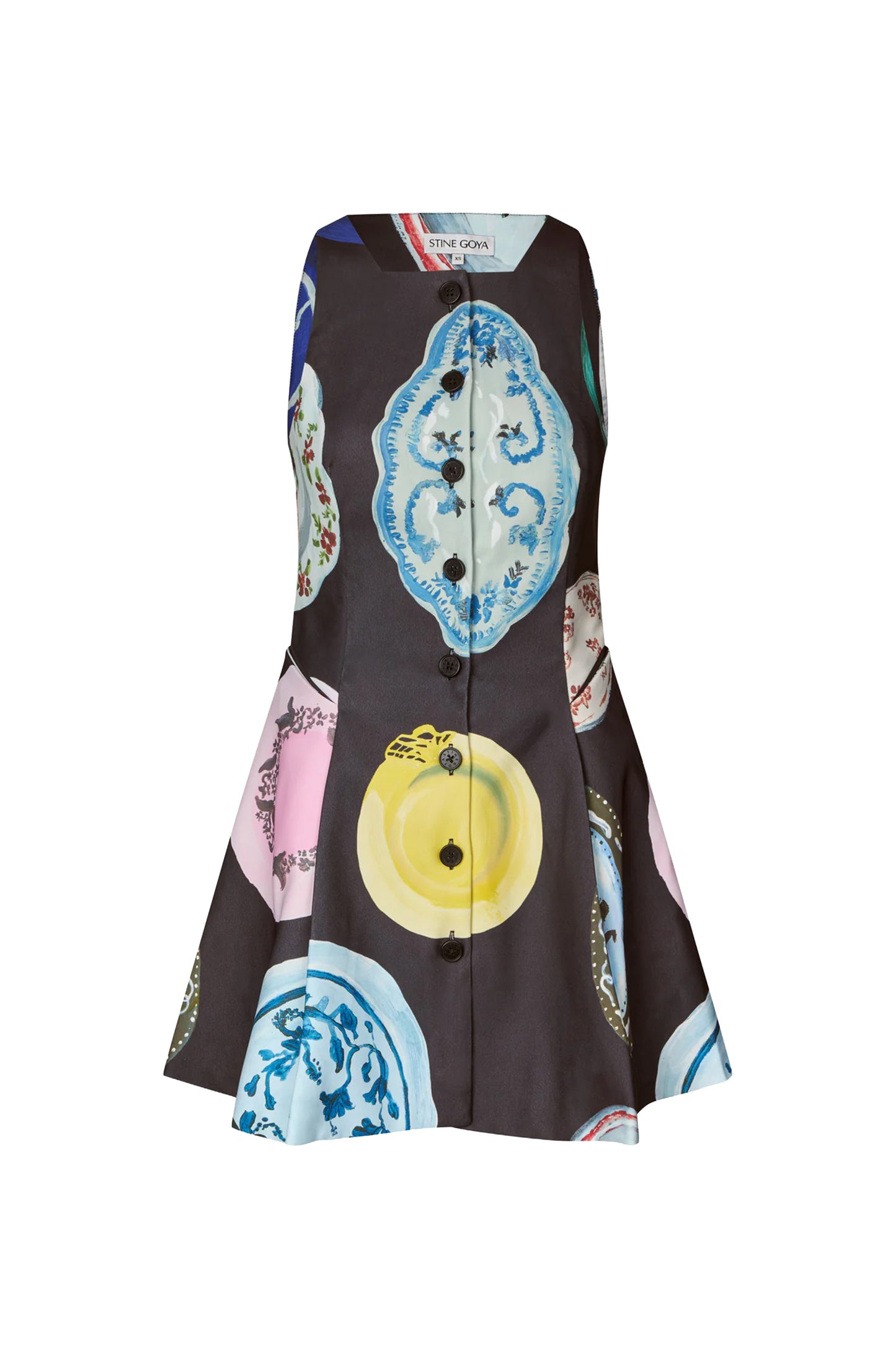 Sleeveless Button-Up Mini Dress - FINAL SALE