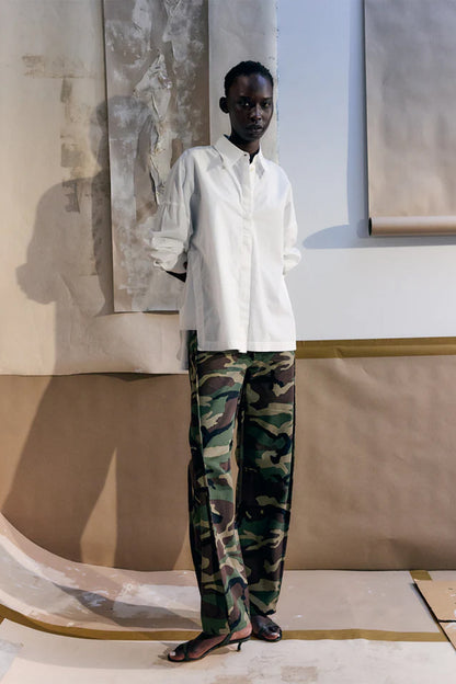 Camouflage Twill Tuck Jean