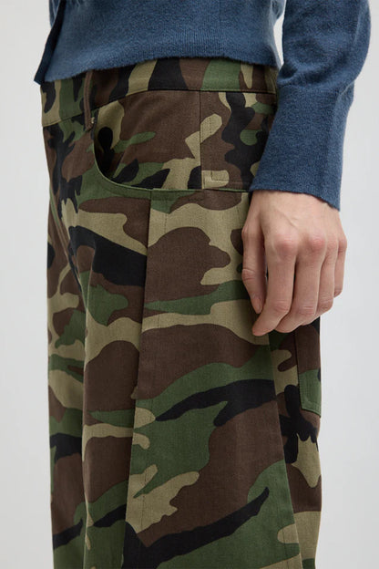 Camouflage Twill Tuck Jean