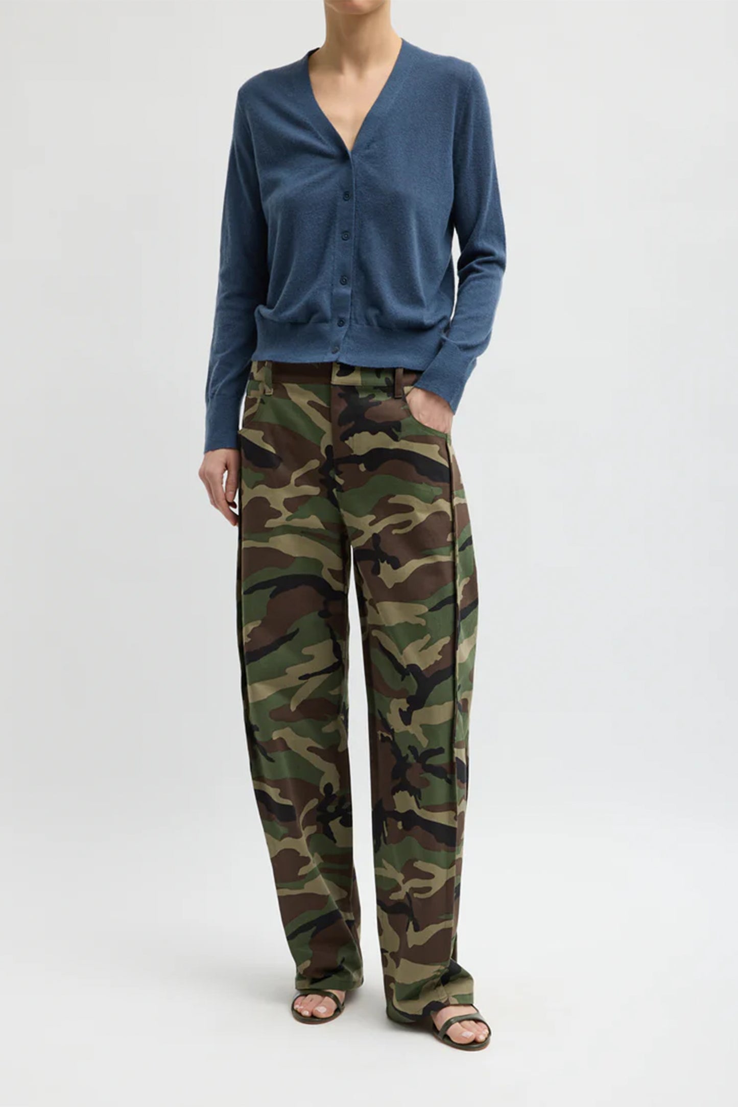 Camouflage Twill Tuck Jean