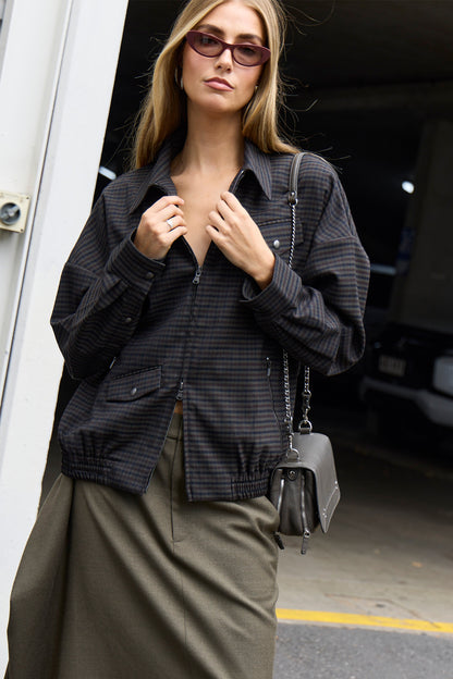 Cedrick Suiting Bomber Jacket