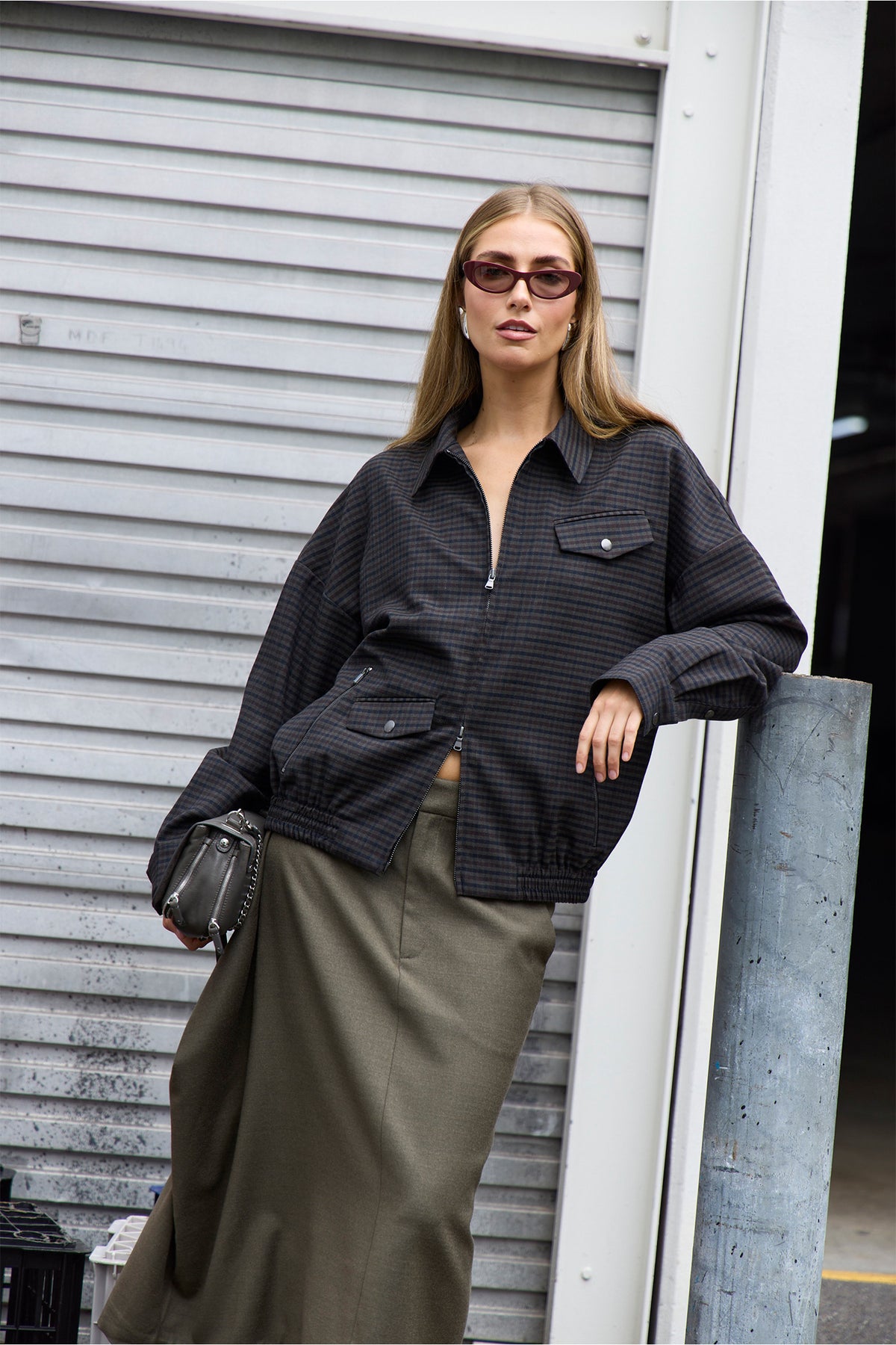 Cedrick Suiting Bomber Jacket