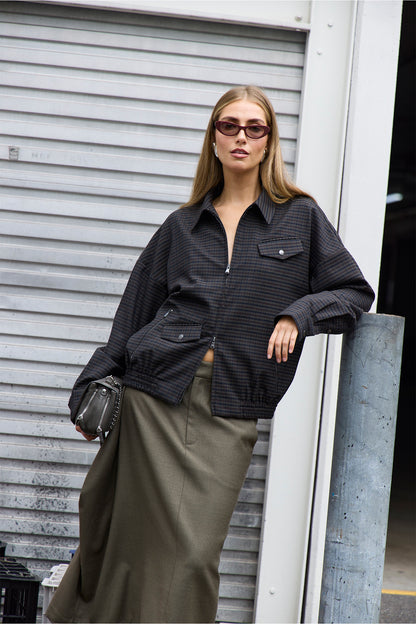 Cedrick Suiting Bomber Jacket