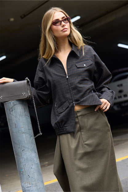 Cedrick Suiting Bomber Jacket