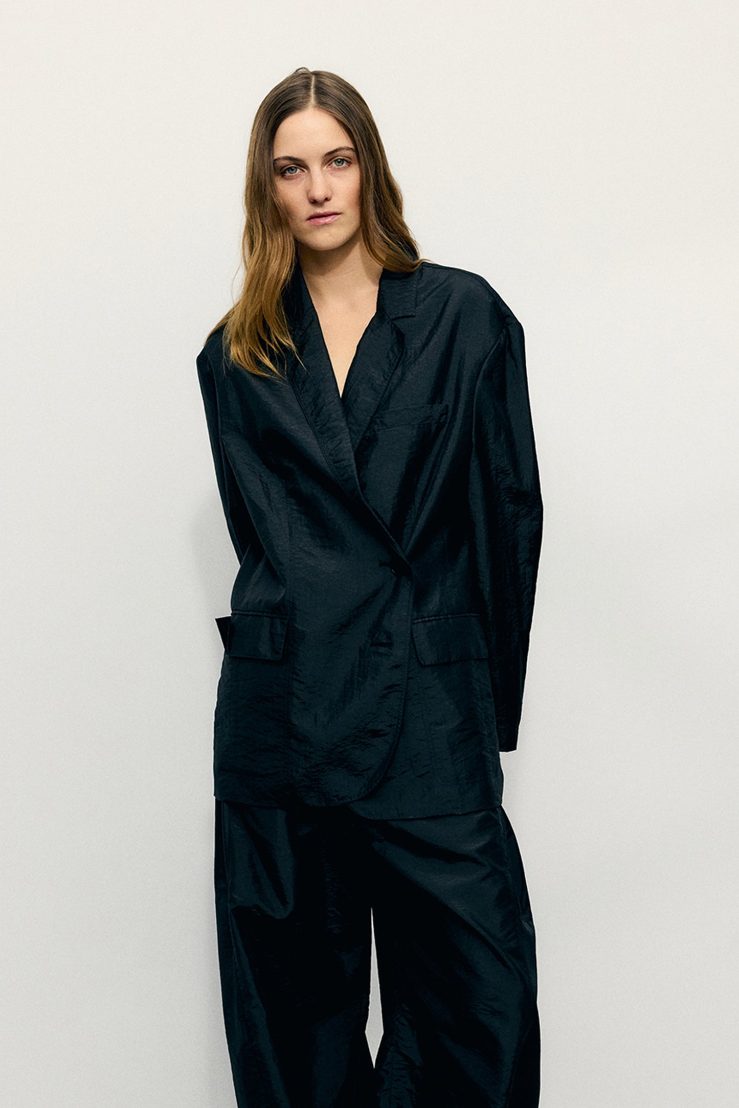 Crispy Nylon Liam Blazer