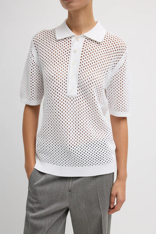 Crochet Netting Slim Polo