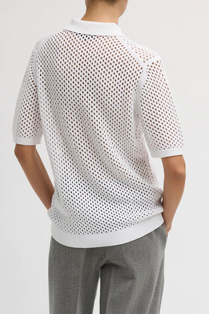 Crochet Netting Slim Polo