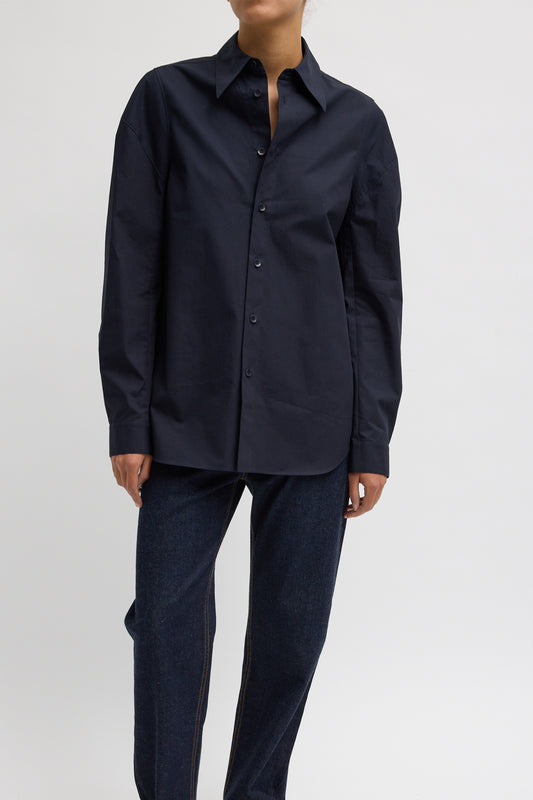 Eco Poplin Hinged Shirt