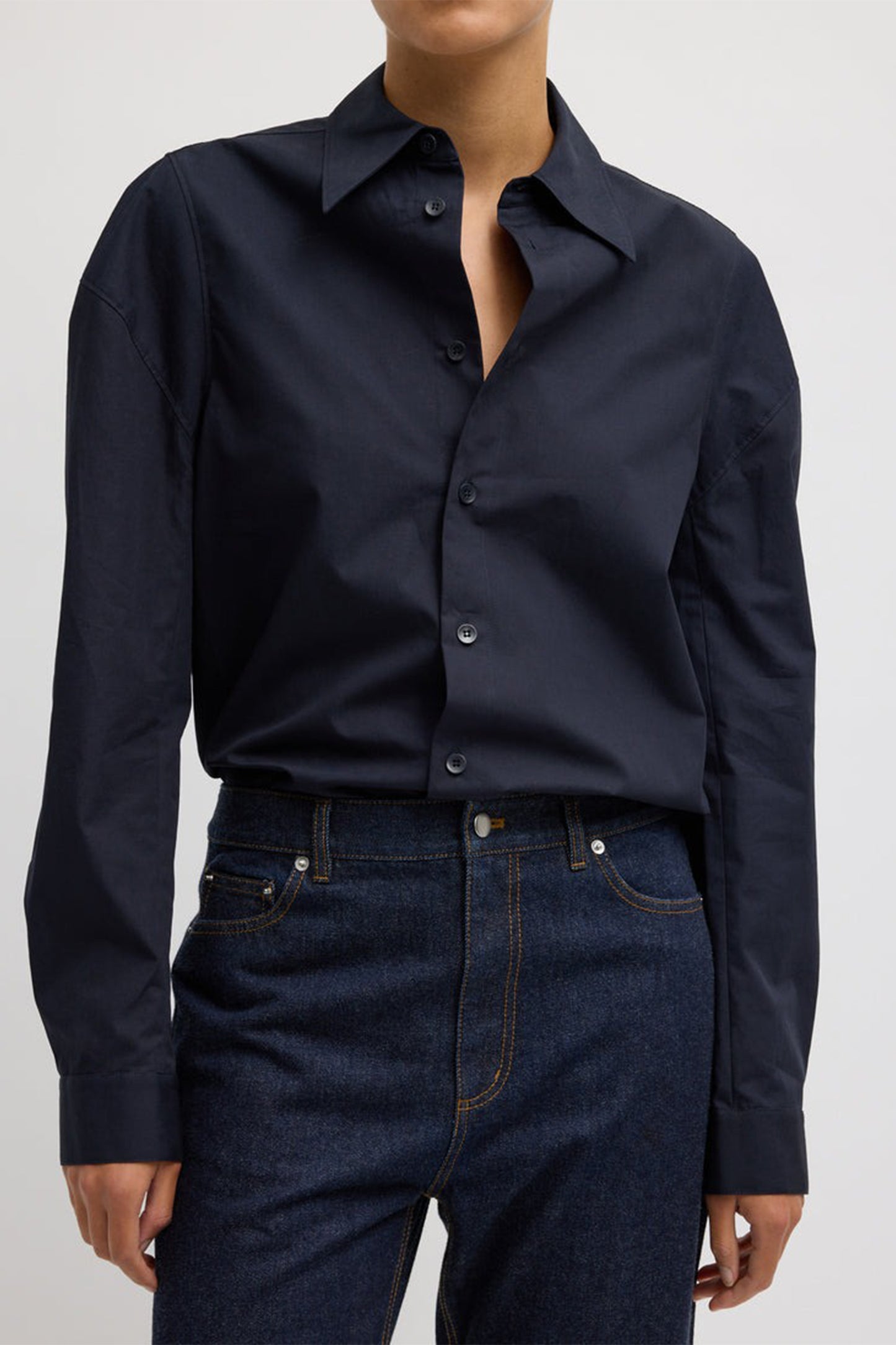 Eco Poplin Hinged Shirt