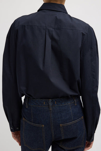 Eco Poplin Hinged Shirt