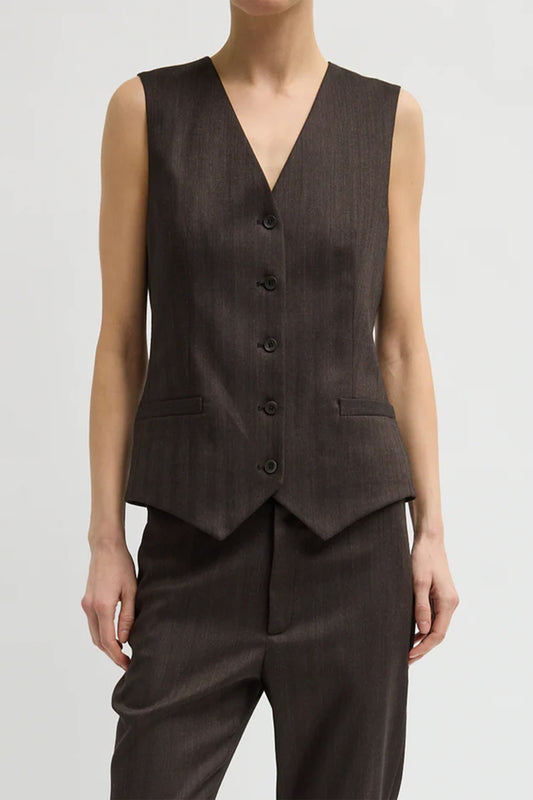Herringbone Suiting Vest