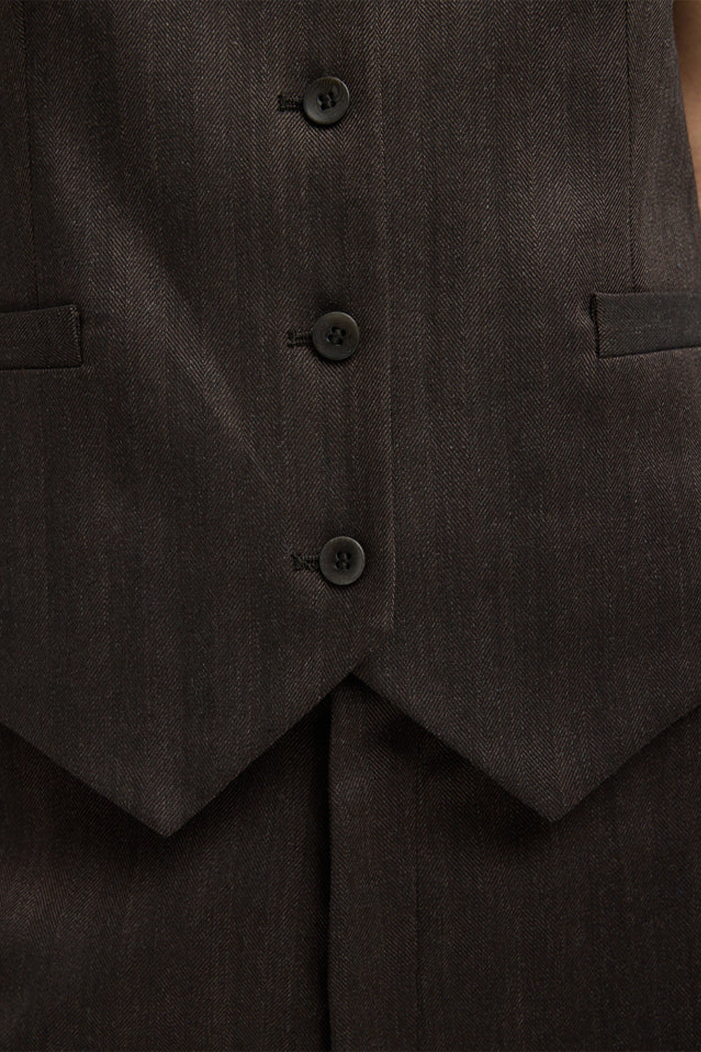 Herringbone Suiting Vest