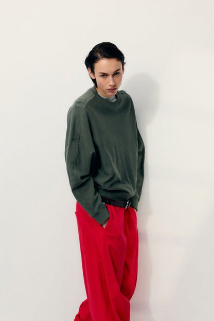 Light Weight Sweatshirting Crewneck Sweatshirt