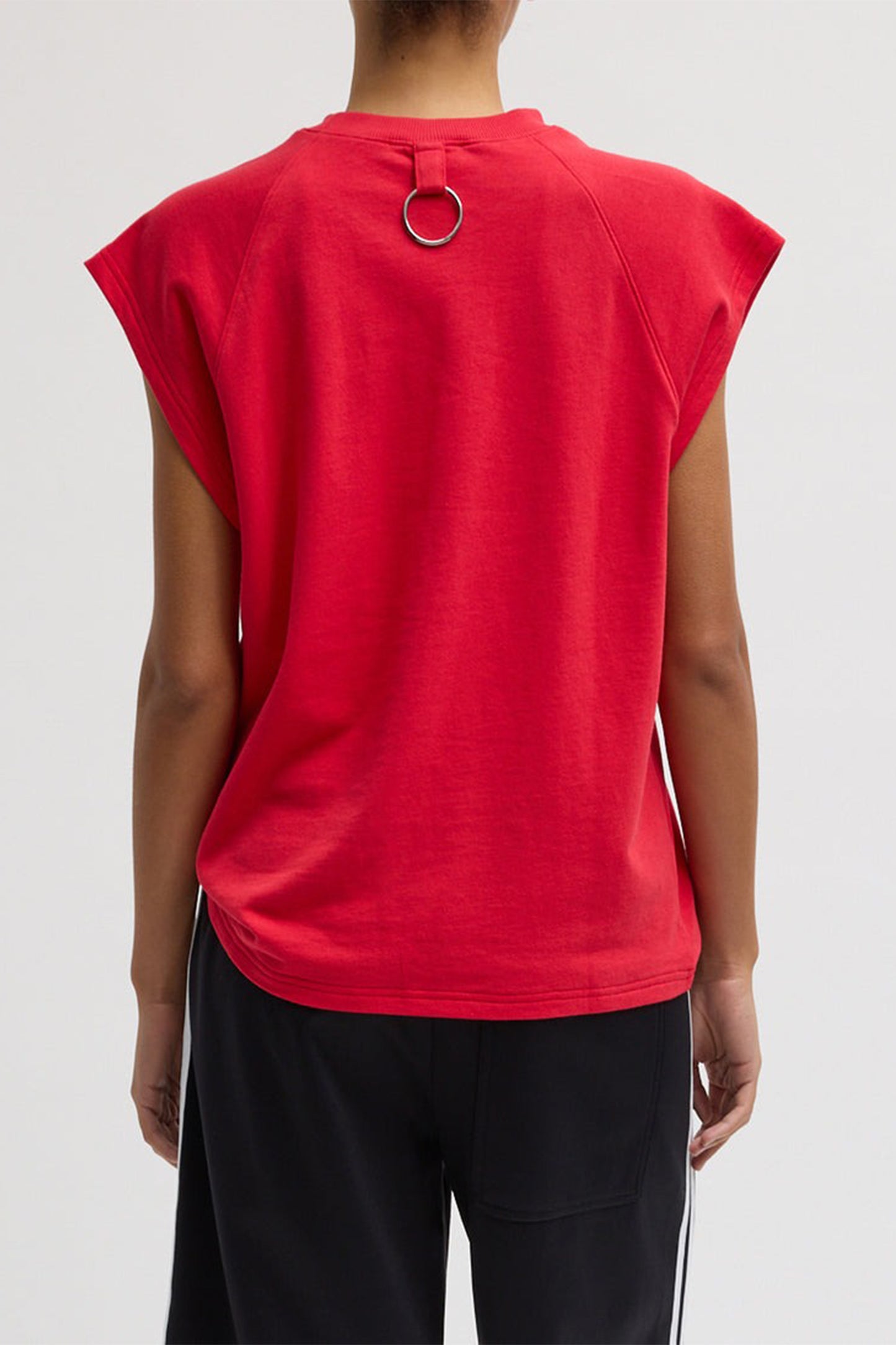 Light Weight Sweatshirting Sleeveless Easy Top