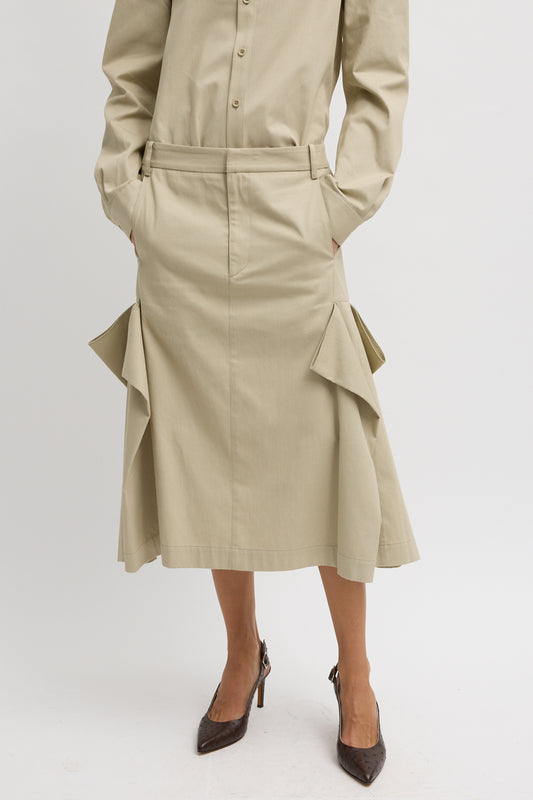 Luxe Spring Tucked Pleatskirt