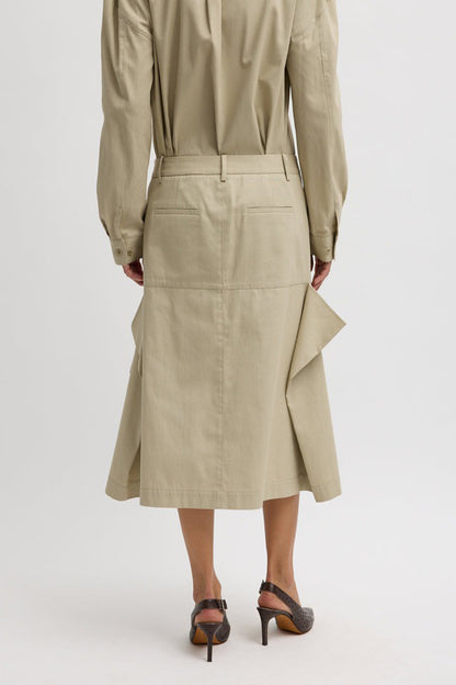 Luxe Spring Tucked Pleatskirt