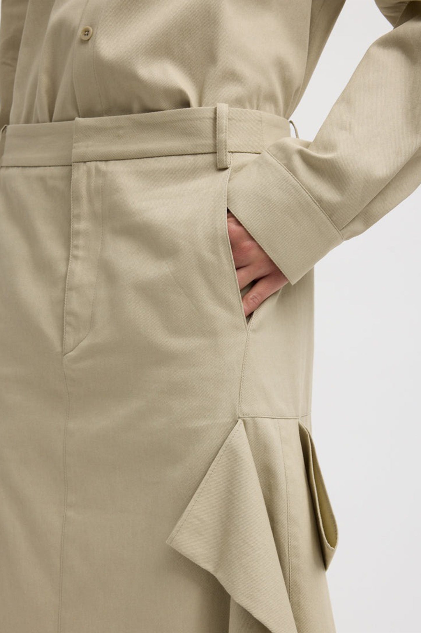 Luxe Spring Tucked Pleatskirt