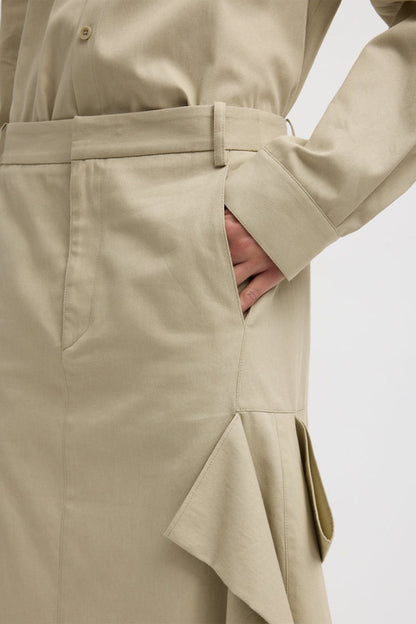 Luxe Spring Tucked Pleatskirt
