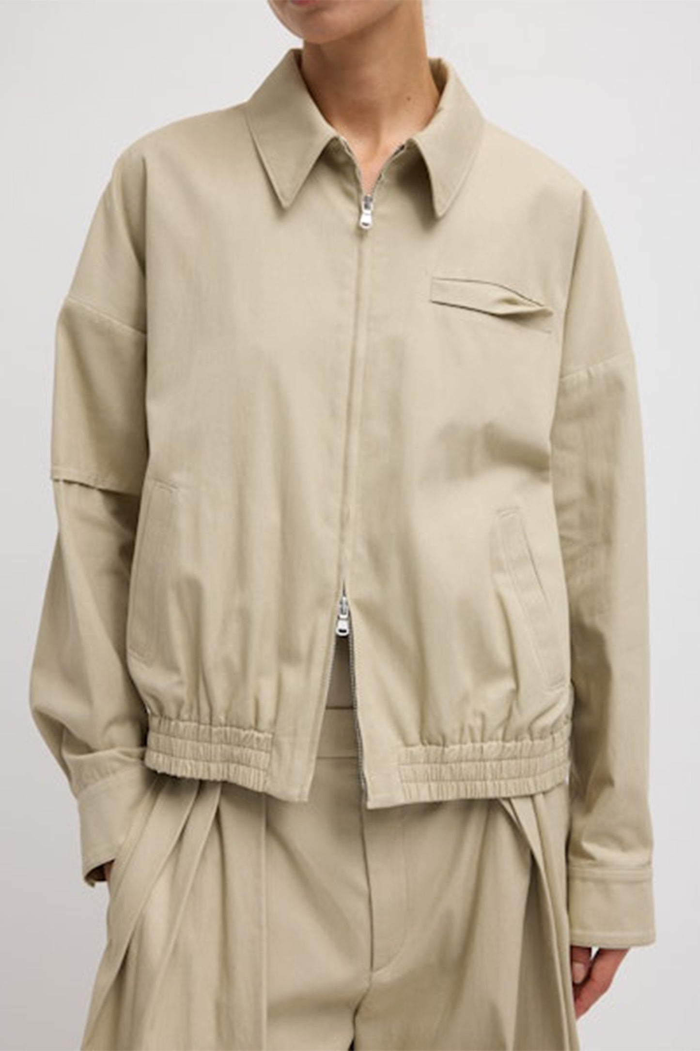 Luxe Spring Twill Bomber