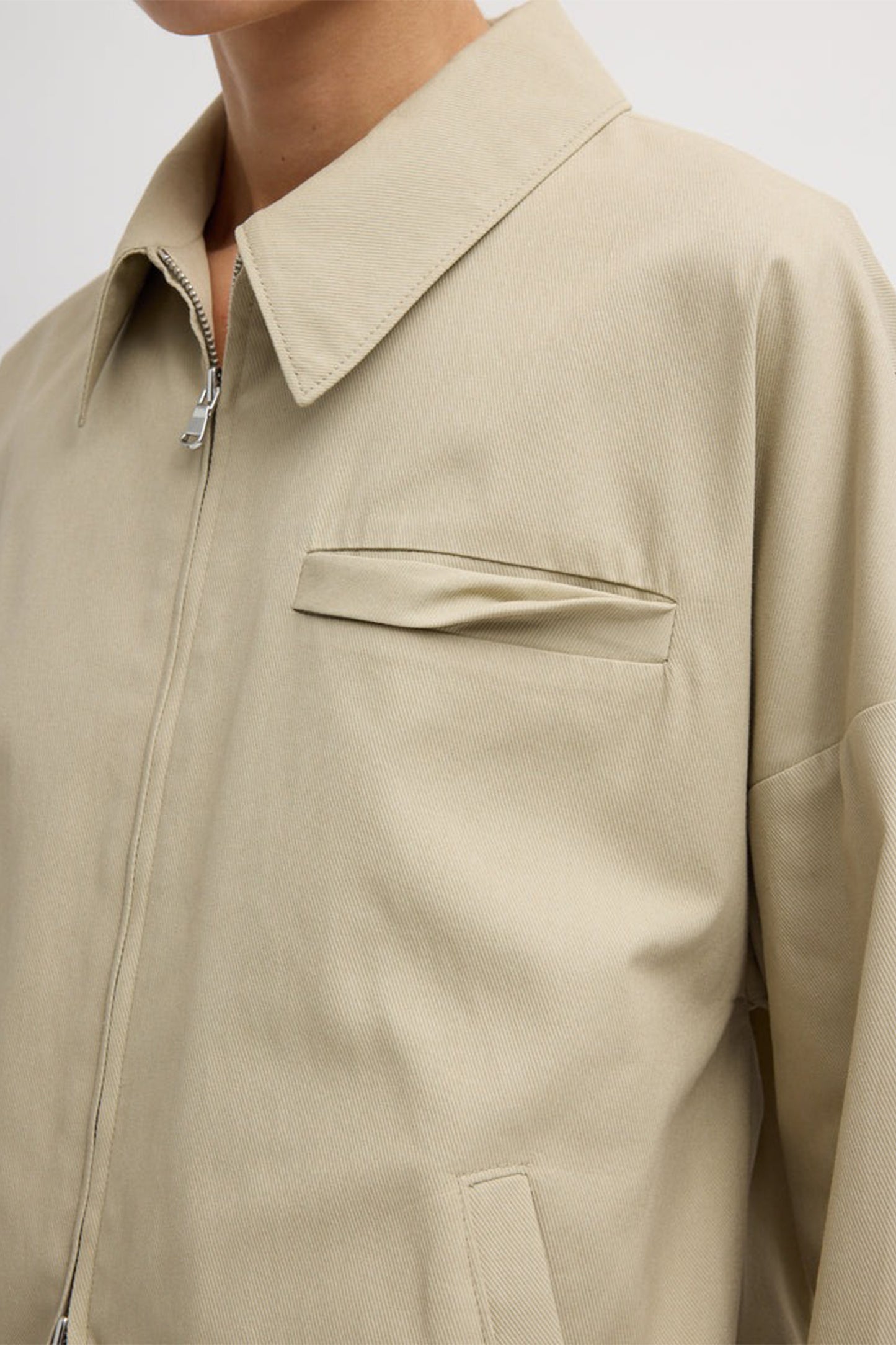 Luxe Spring Twill Bomber
