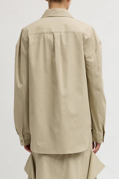Luxe Spring Twill Hinged Shirt