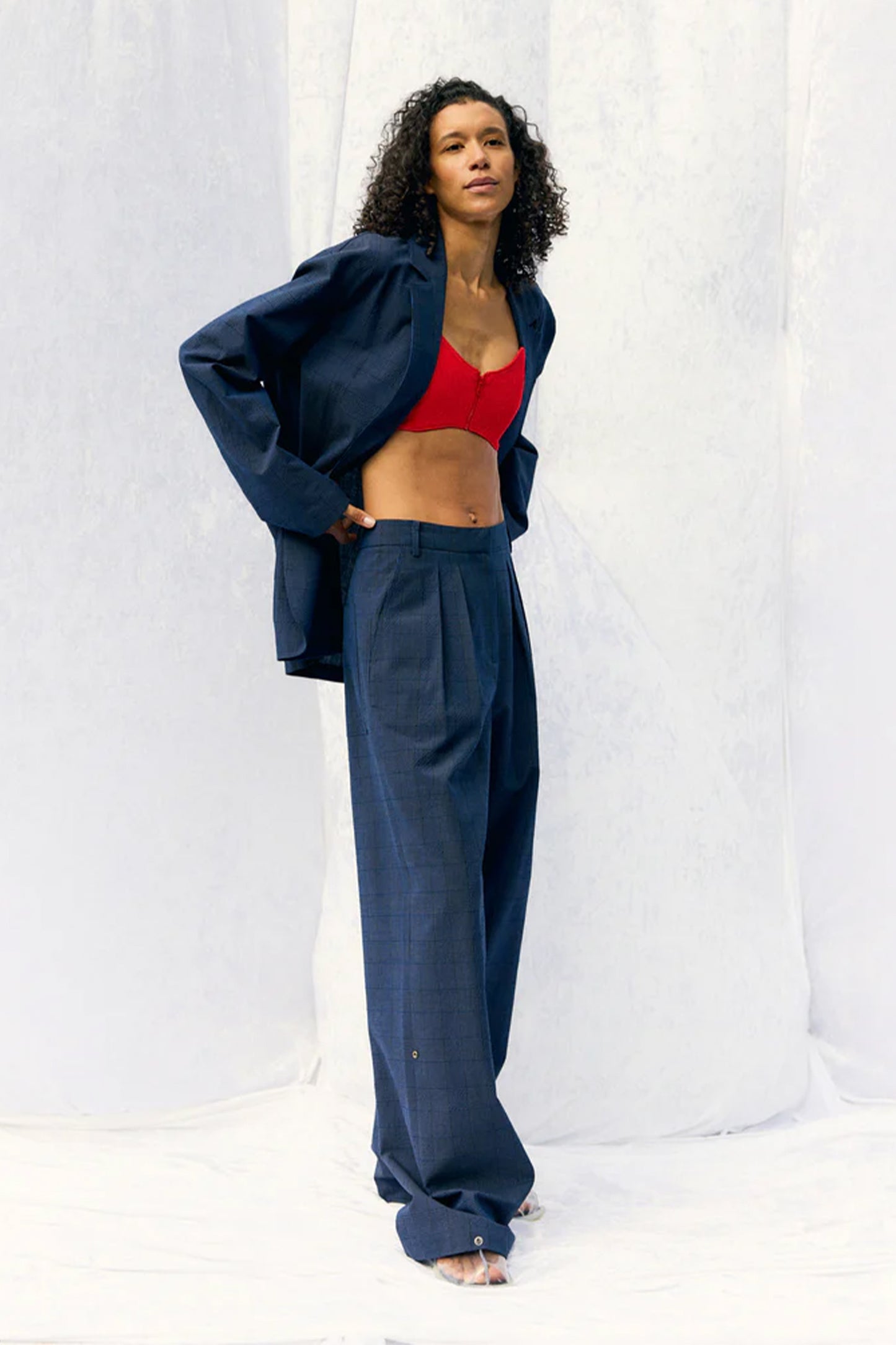 Menswear Crepon Stella Full Length Pant